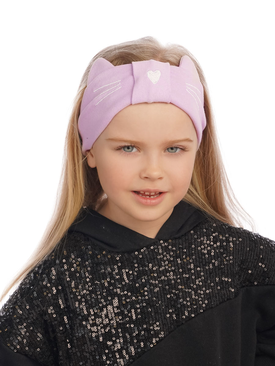 Как связать спицами самую простую детскую повязку на голову для девочки, лицевыми петлями.